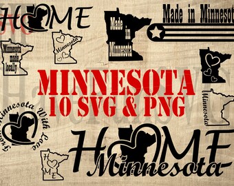 MINNESOTA Hand lettered State Foldover notes STATIONARY MINNESOTA Hand lettered State Foldover notes STATIONARY
