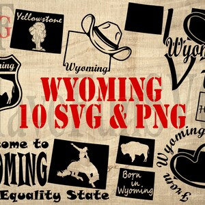 État du Wyoming chemise Design SVG PNG impression téléchargement numérique fichiers Bundle Cricut Mug presse Clipart vectoriel coupe carte carte forme contour