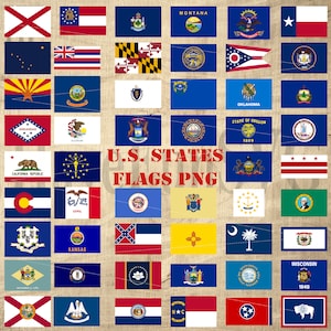 Vlaggen van de VS, complete bundel om af te drukken, 50 vlaggen van de VS, vectorontwerpen bevat transparante png-bestanden. Nieuwe en oude vlag van de Mississippi.