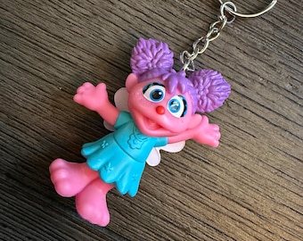Sesame Street Abby Cadabby Girl Pink Muppet Keychain Backpack