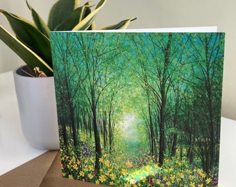 Wordsworths Daffodils Blank Greetings Card