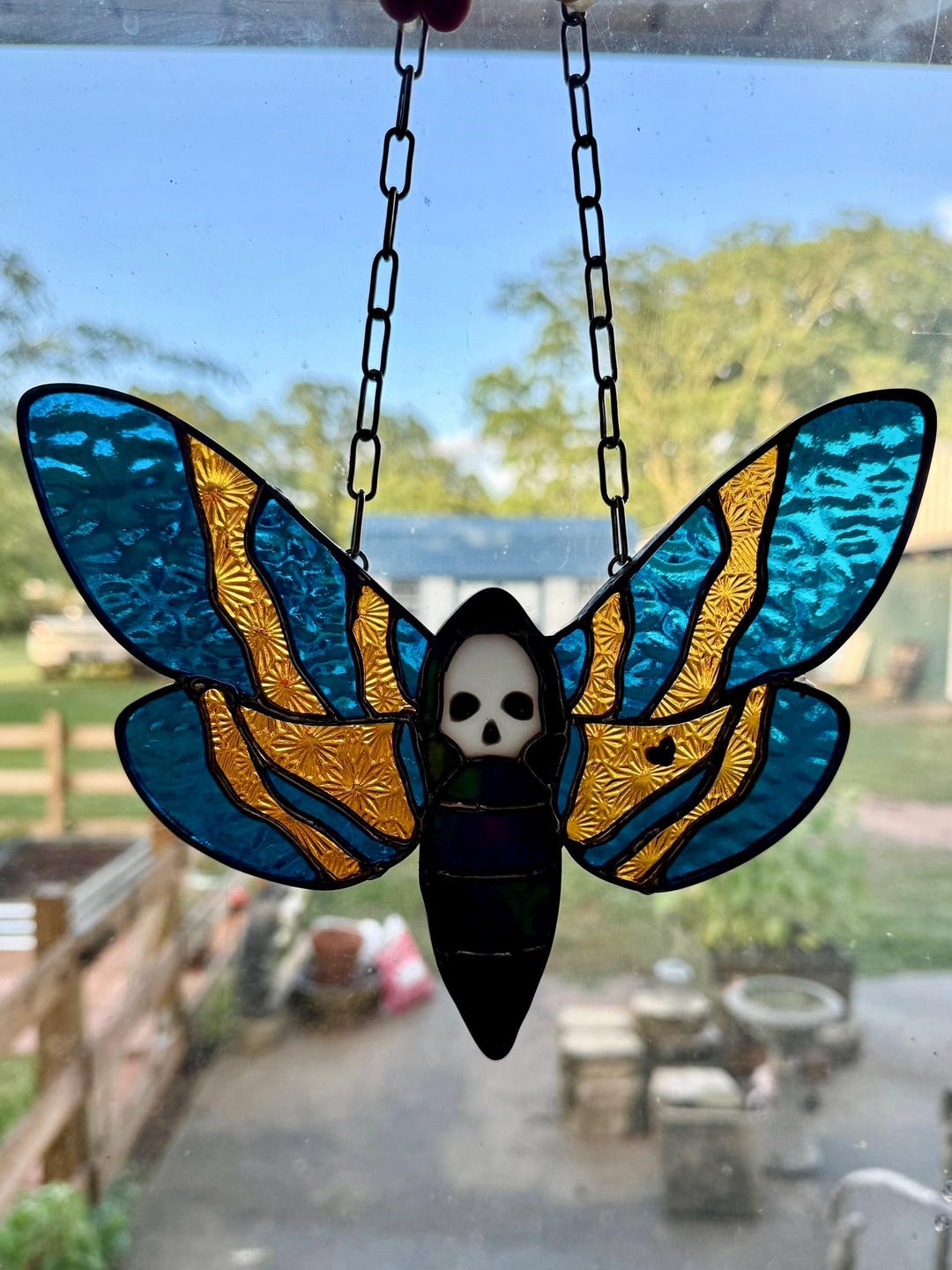 Death Moth Stained Glass - Etsy