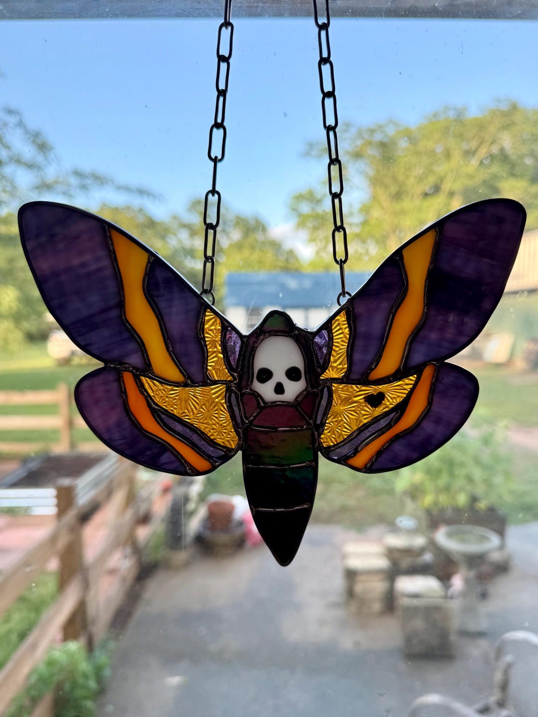 Death Moth Stained Glass - Etsy