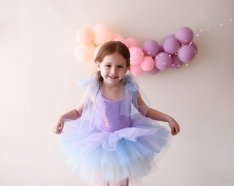 Robe tutu brillante lilas/robe tutu pour fille/robe tutu ballerines/robe de fête d'anniversaire pour fille/tutu pour petites filles/robe tutu couleur lilas/