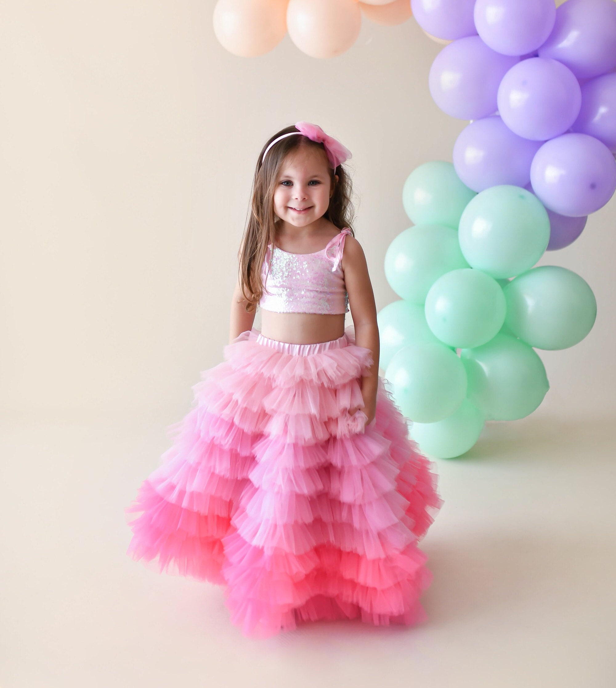 Sugar Candy Tutu Skirt & Crop Top: Birthday Party Outfit - Etsy