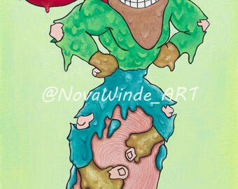 Popart Druck Pick Flick Abenteuer Sega Videospiel Booger Mega Drive Genesis Malerei Kunstwerk