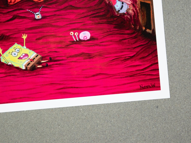 Spongebob Squarepants the Shining Oil Painting Print | Etsy