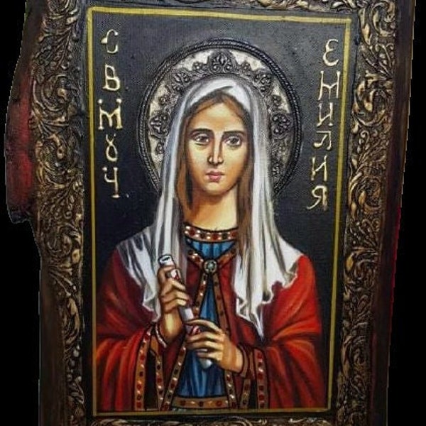 Icon of St. Emmelia - Etsy