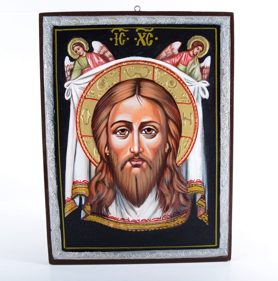 Jesus Christ 100 Hand Painted Orthodox Icon. Unique Christian Holy Art