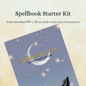Spellbook Starter Kit (Mini PDF) | Witchy Printable for Beginner Witches, Magical Journals & Grimoire Rituals