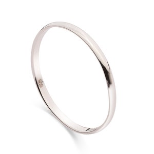 Sterling Silver 2mm D Shape band ring