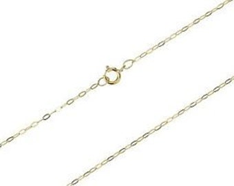 9ct Gold 1.2mm Trace Chain