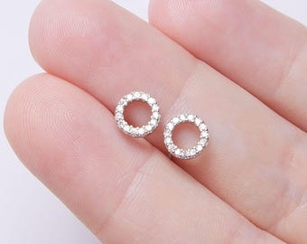 Josfeva Orecchini A Cerchio In Argento 925 Con Zirconi Cubici 5A - Set 3 Stili A Cuore, Quadrato E Vintage, Ipoallergenici