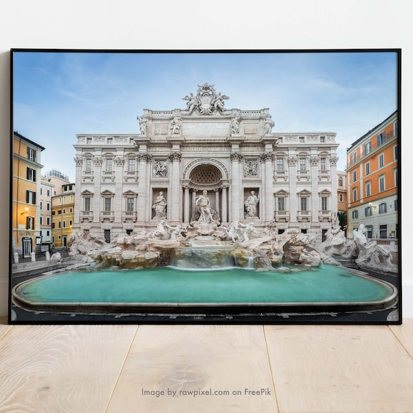 Trevi Fountain Photography Print | Rome Italy Wall Art | Acrylic, Canvas, Metal and Giclee Prints | Photography Fine Art | Italian Fine Art