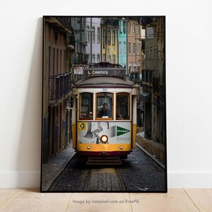 Lisbon Tram Photography Print | Lisbon Fine Art Photography | Acrylic, Canvas, Metal and Giclee Prints | Lisbon Portugal Travel Poster