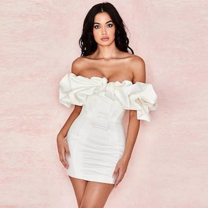 Sexy white outlet club dresses