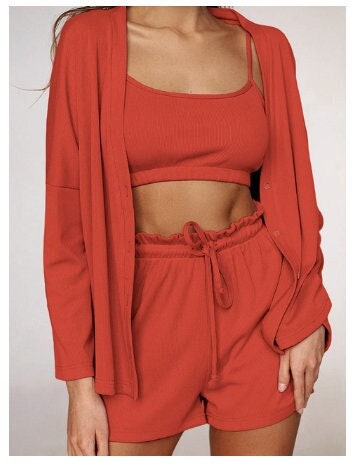 Cropped Pajama Set -  Canada