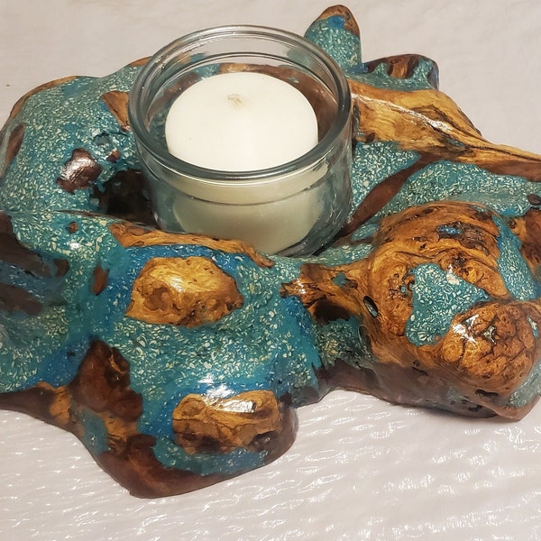 Burl Candle Holders Etsy