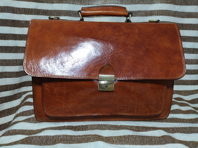 Leather bag/business/classic handcrafted model Buy from Morocco 