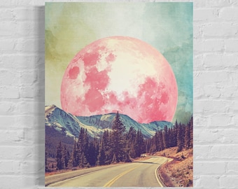 Surreal Art Print, trippy wall art, collage prints, psychedelic, eclectic home decor, weird art, hippie gift