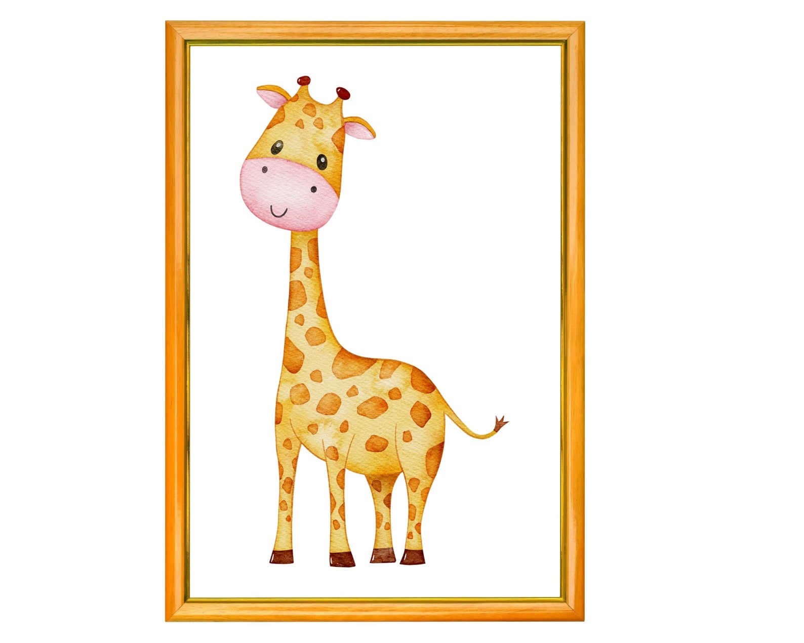 Safari Baby Animal Giraffe Printable Printable Nursery Wall Etsy