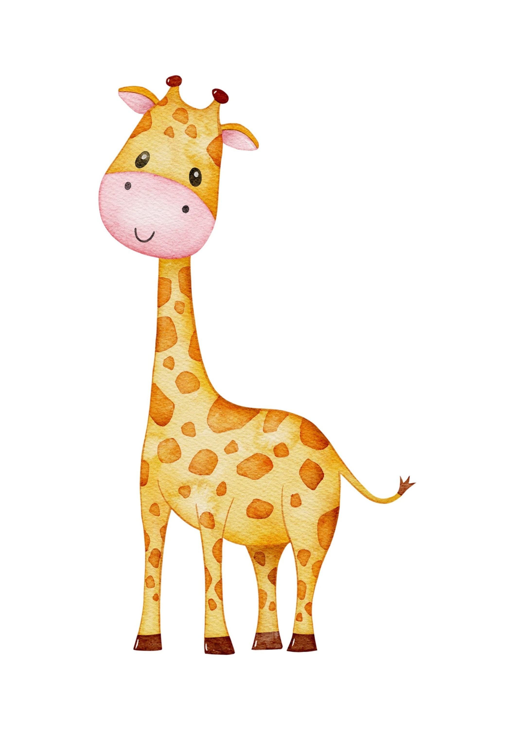 Safari Baby Animal Giraffe Printable Printable Nursery Wall | Etsy