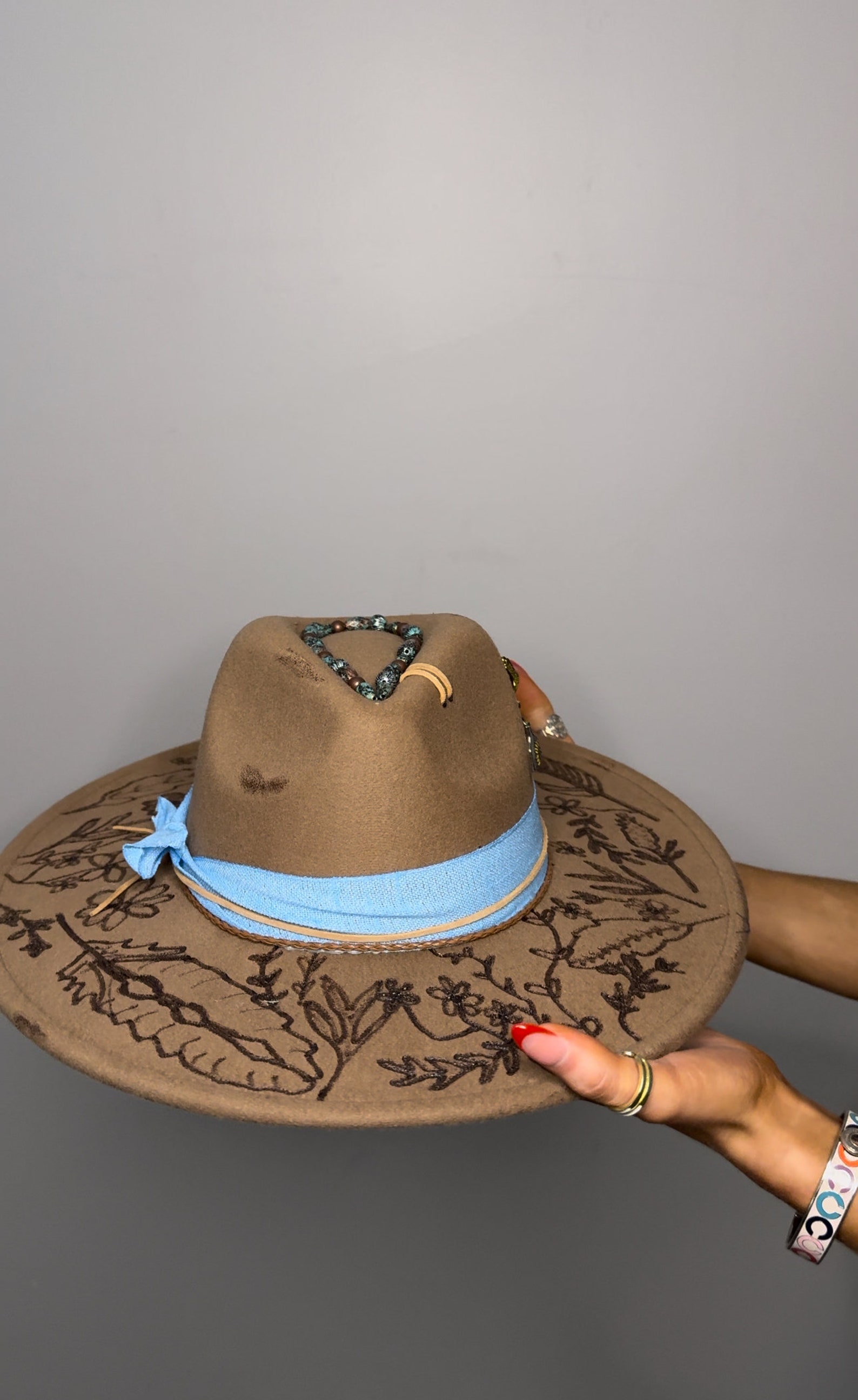 Flat Brim Buckle Hat