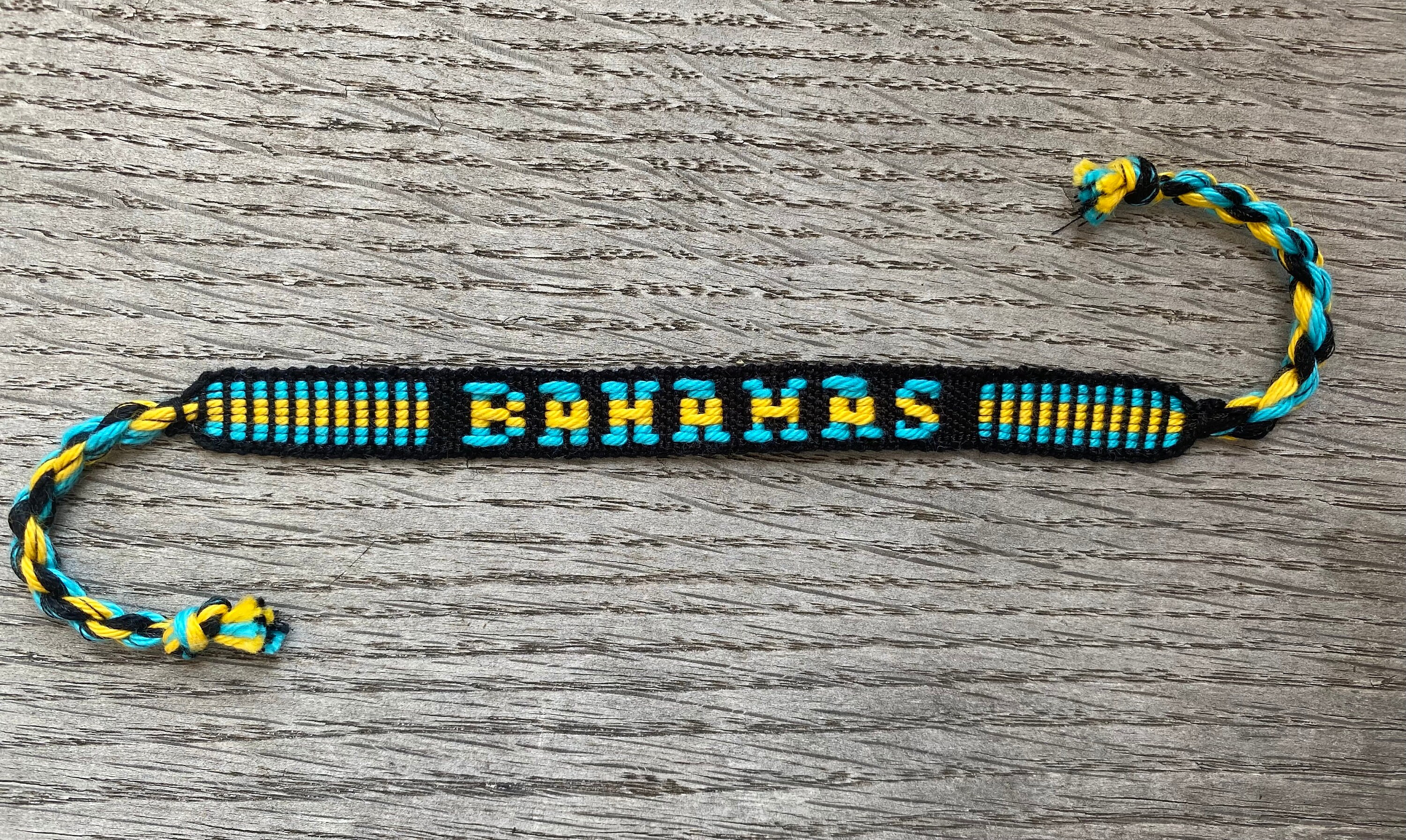 Caribbean Country Flag Name Bracelets West Indian Handwoven String
