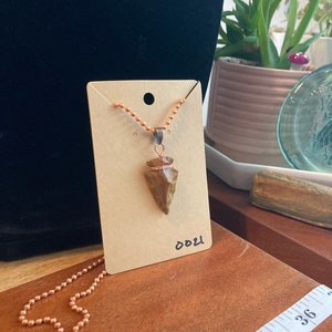 Jasper Arrowhead Necklace