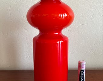 ヴィンテージ Per Lütken Holmegaard カーナビー レッド アート ガラス
