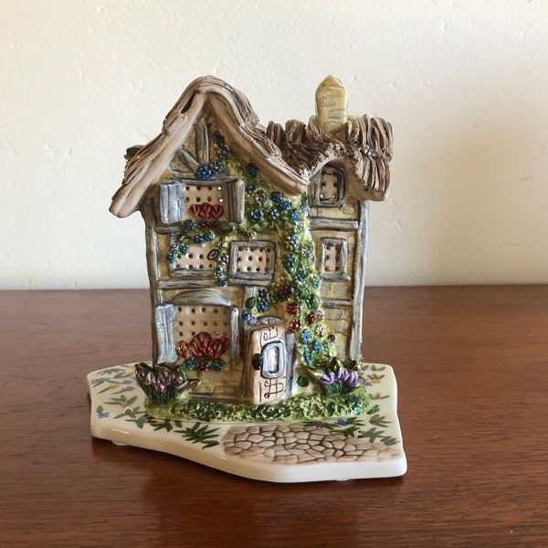 Blue Sky Clayworks 'Meadowlark Manor' Tea Light Candle House, Heather Goldminc Ceramic Tabletop Collectible With Base, BMG3012380