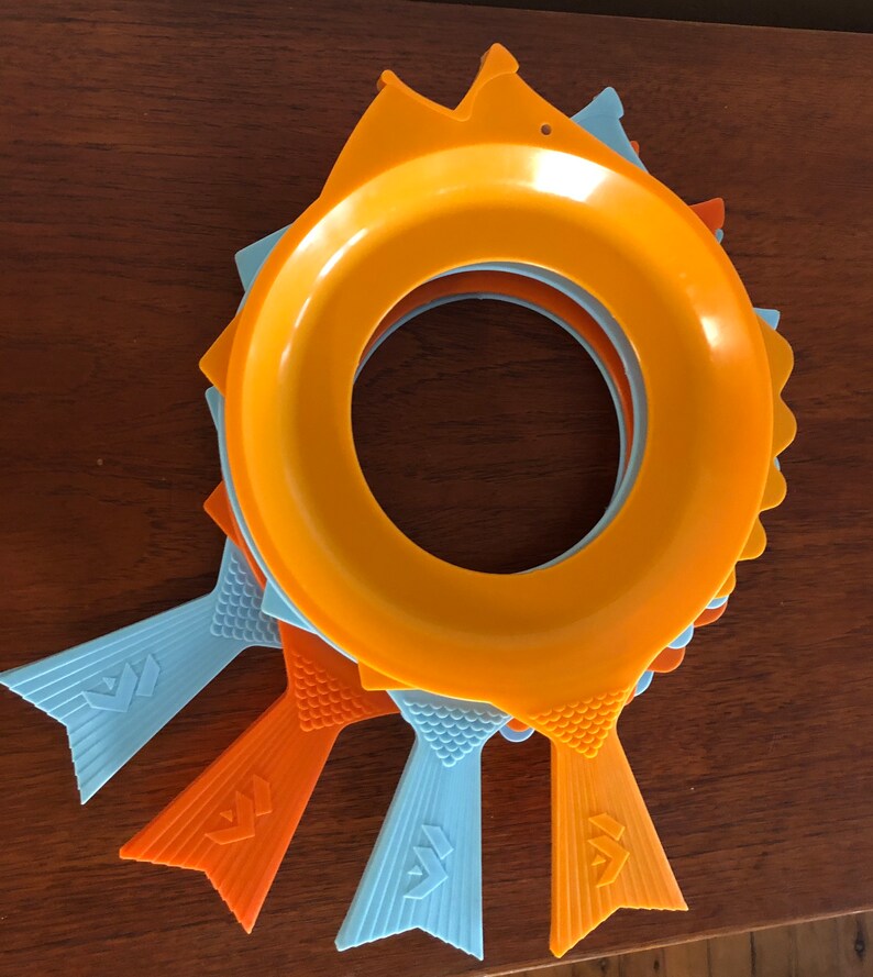 Fish Shaped Plastic Paper Plate Holders From the 1970s Retro Etsy