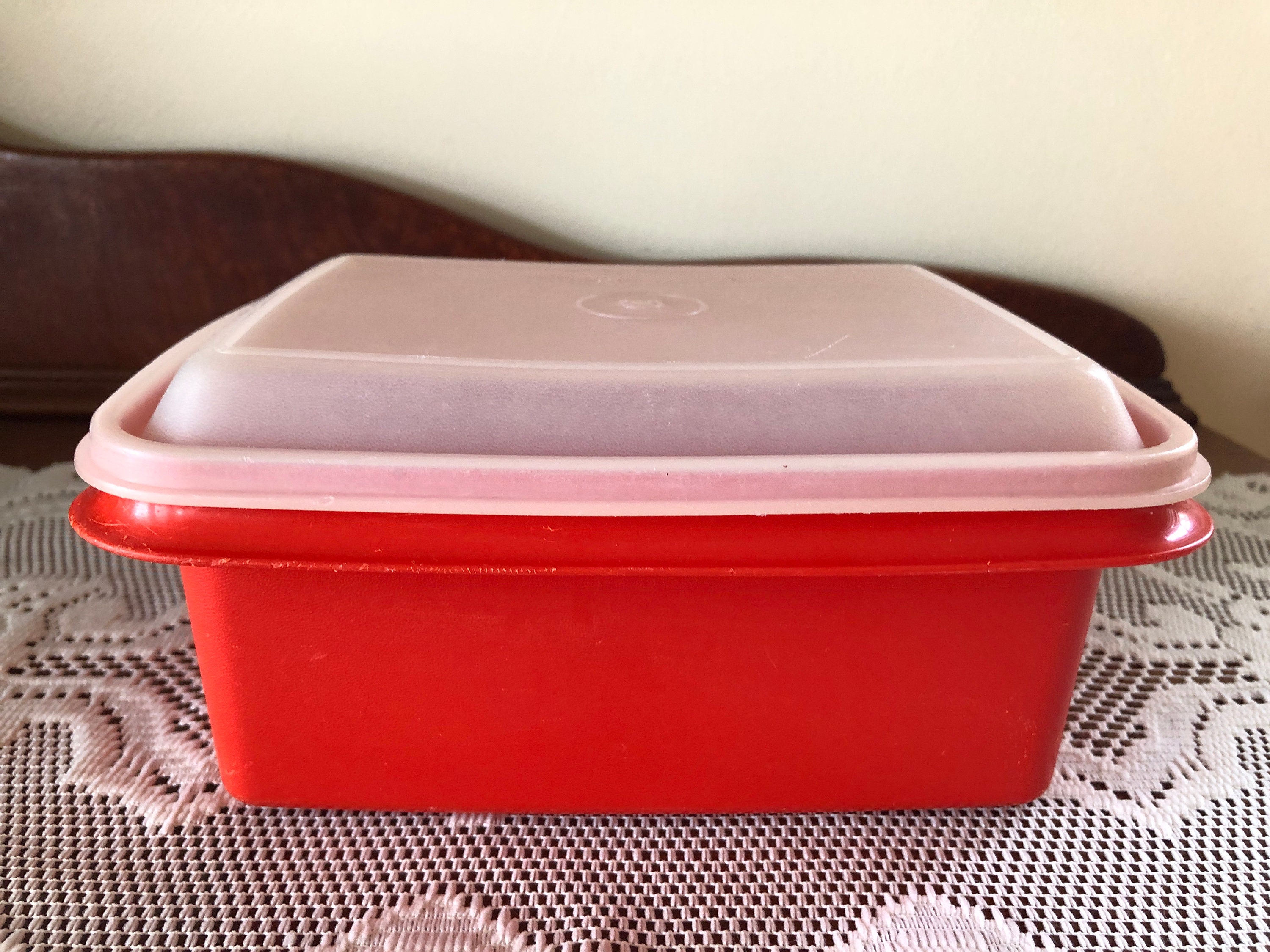 Tupperware Ice Cream Keeper, 484 486, Vintage Rectangular