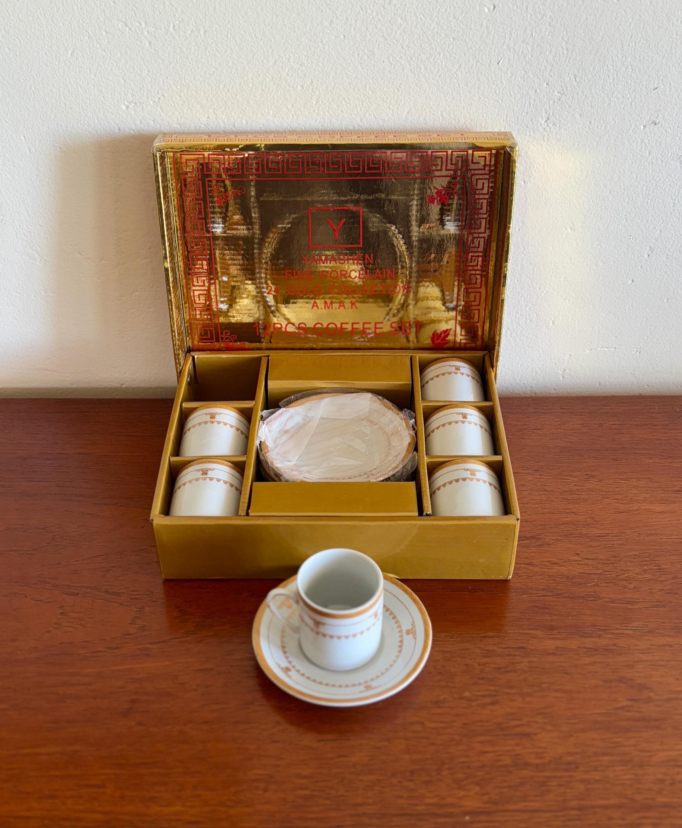 24k gold coffee set - Etsy 日本
