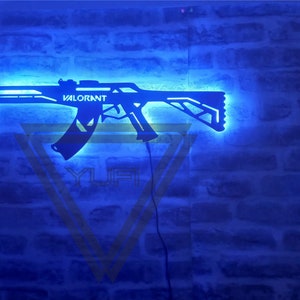 Valorant Led Sign Valorant Lighted Vandal Valorant Decor | Etsy