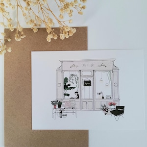 Carte Café Fleurs