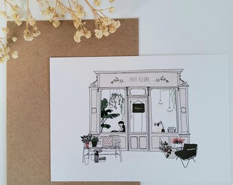 Flower Coffee Card