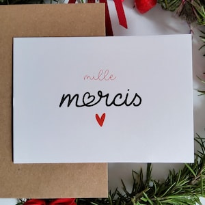 Carte mille mercis
