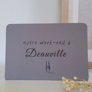 Carte notre week-end à Deauville