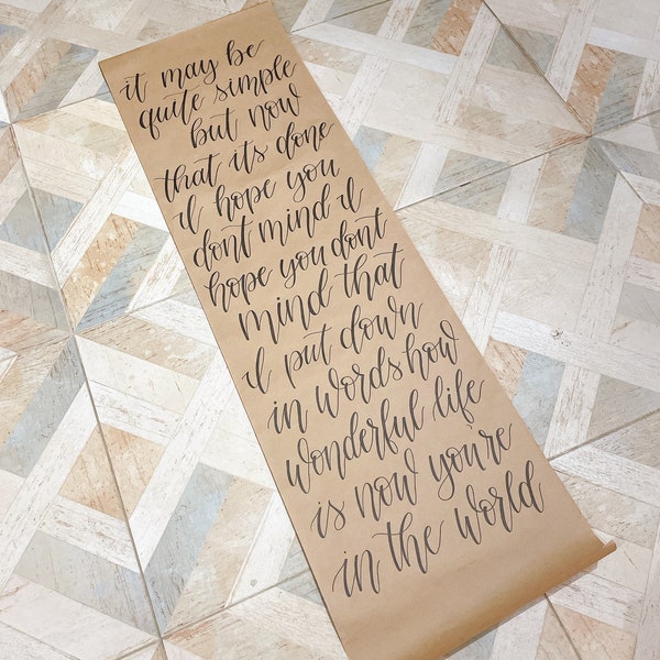 Paper Table Runner Etsy