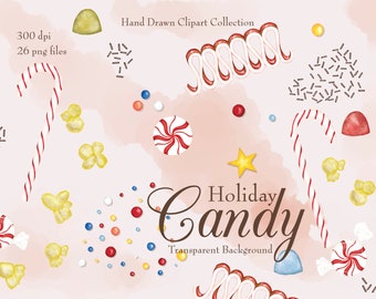 Holiday Candy png Clipart Collection