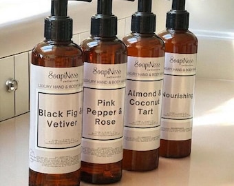 Luxury Vegan Liquid Hand & Body Wash 250ml Handmade