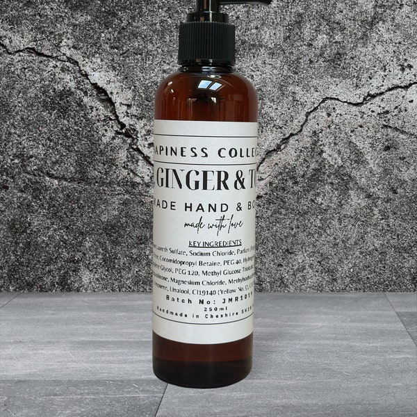 Fathers Day Luxury Vegan Liquid Hand & Body Soap for him 250 ml