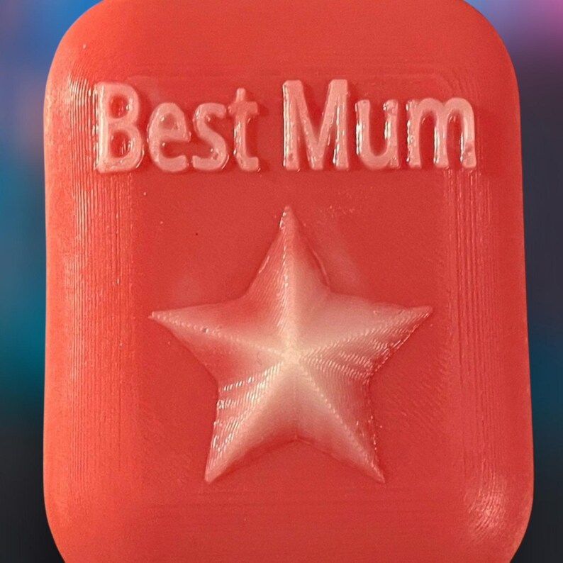 Large "Mum" Soap Bar – Star Detail, Mothers Day Gift image 1
