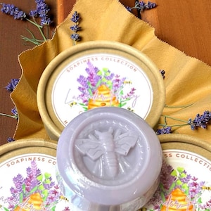 Honey Beeswax Soap: Organic Honey, Shea Butter and Olive Oil Handmade 50g