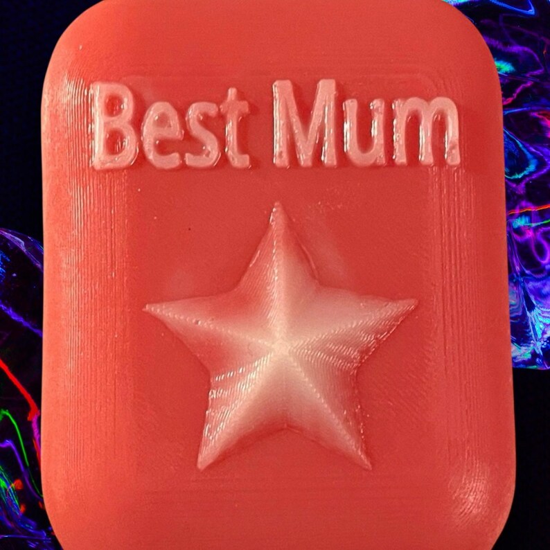 Large "Mum" Soap Bar – Star Detail, Mothers Day Gift image 3