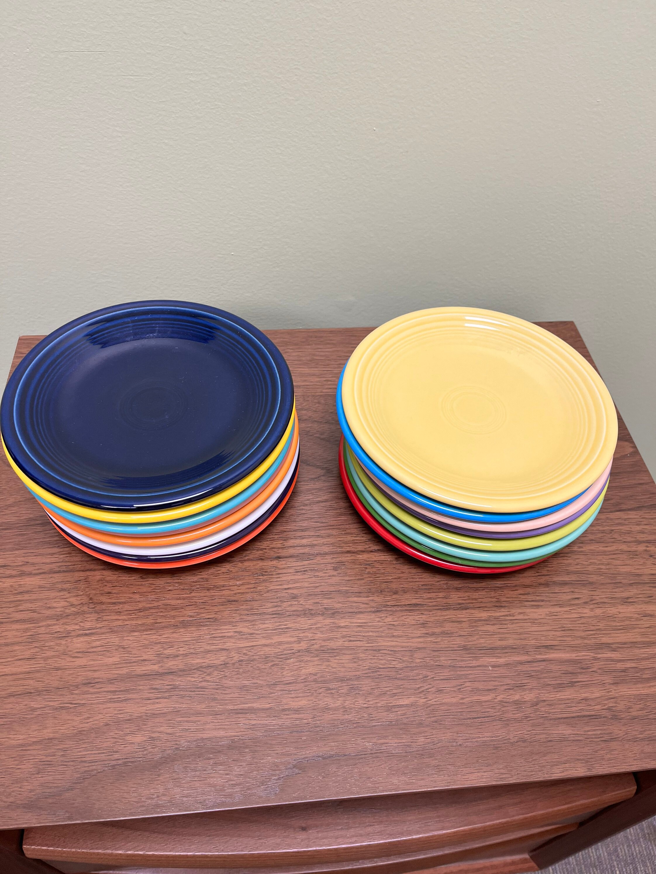 Fiestaware, Salad Plate, 7 1/4 In. Contemporary, Reclaimed, assorted Colors Etsy