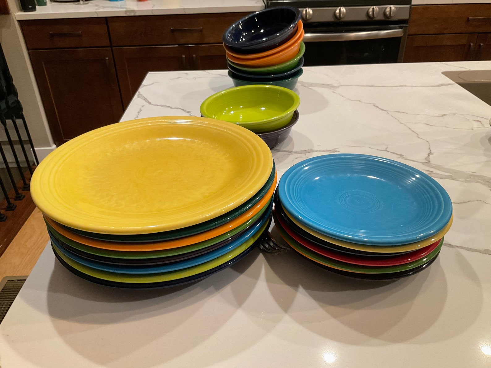 Fiestaware 2nd Quality Does Shows Wear on These Pieces but No Scratches