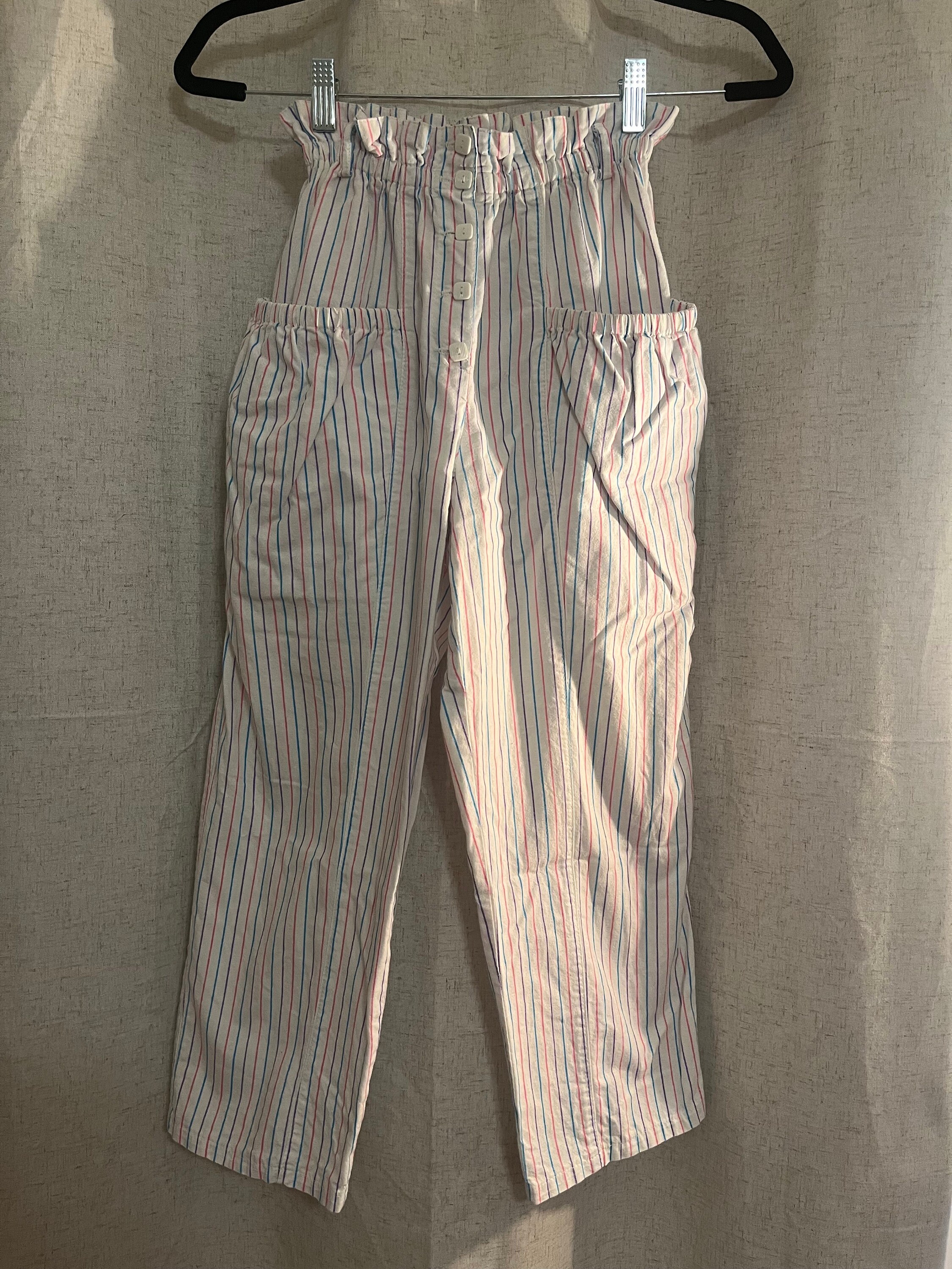 80s Stripe Pants - Etsy