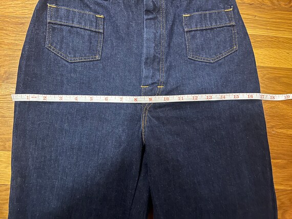 Vintage High Waisted 70s Bell Bottom Jeans - image 7